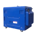 Super silencioso pequeno fase única 7KVA 8KVA 10KVA 15KVA 12V DC Power Diesel Gerador portátil sobre rodas